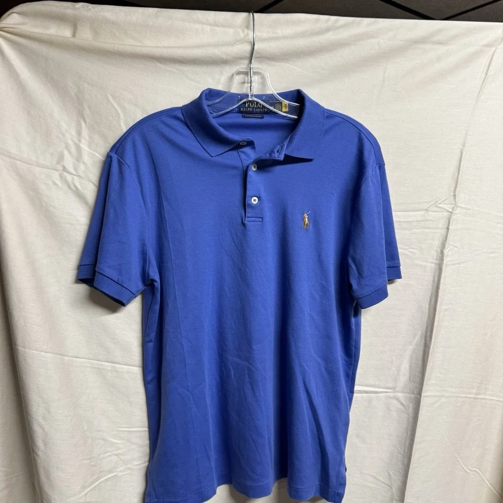 Polo Ralph Lauren Custom Slim Fit Purple Polo Medium